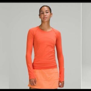 Lululemon Swiftly Tech Long Sleeve 2.0 Warm Coral